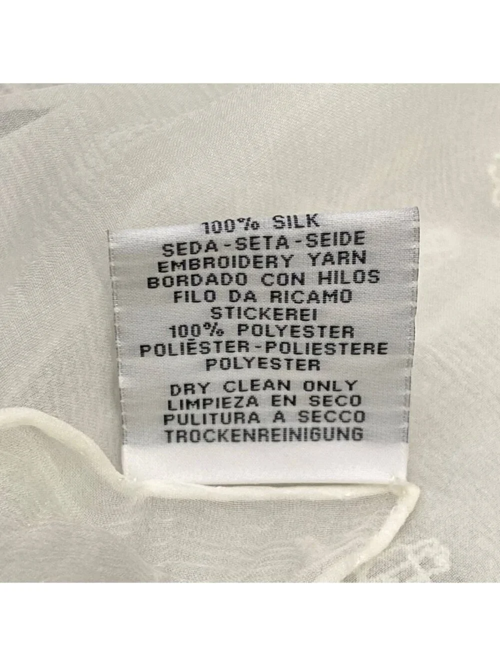 Hermes Shawl White Carre 100 Multi Charm Scarf